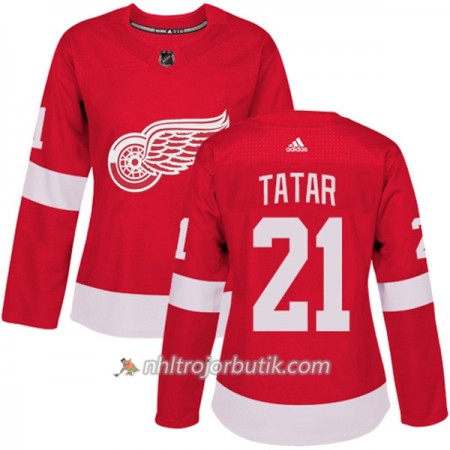 Dame Ishockey Detroit Red Wings Tröja Tomas Tatar 21 Adidas 2017-2018 Röd Authentic